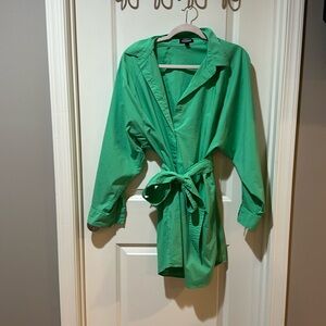 BUTTON UP SHIRT DRESS